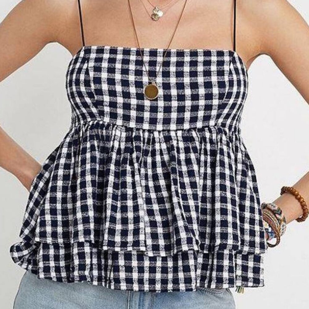 Urban Outfitters Olivia Tiered Ruffle Babydoll Cami